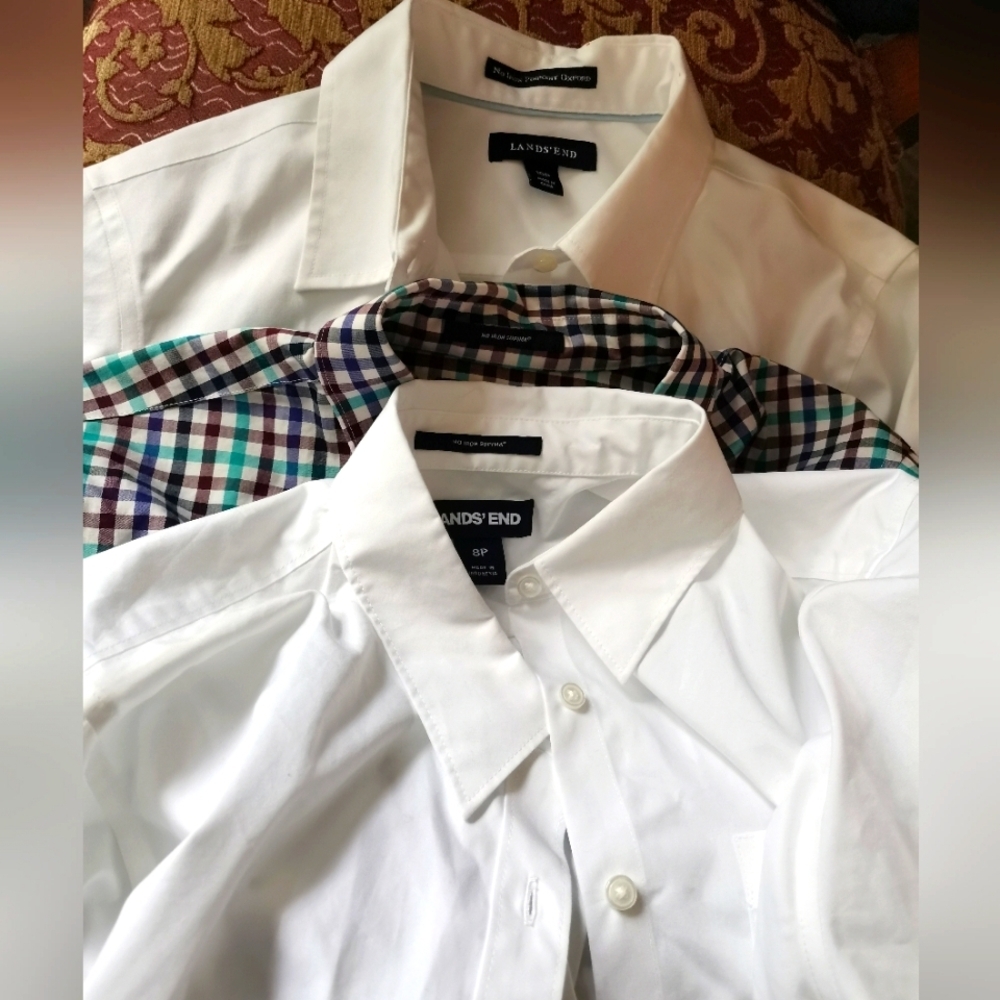 Lands End Bundle( 3)Womens  Shirt Button Up Size US 8P and 10P